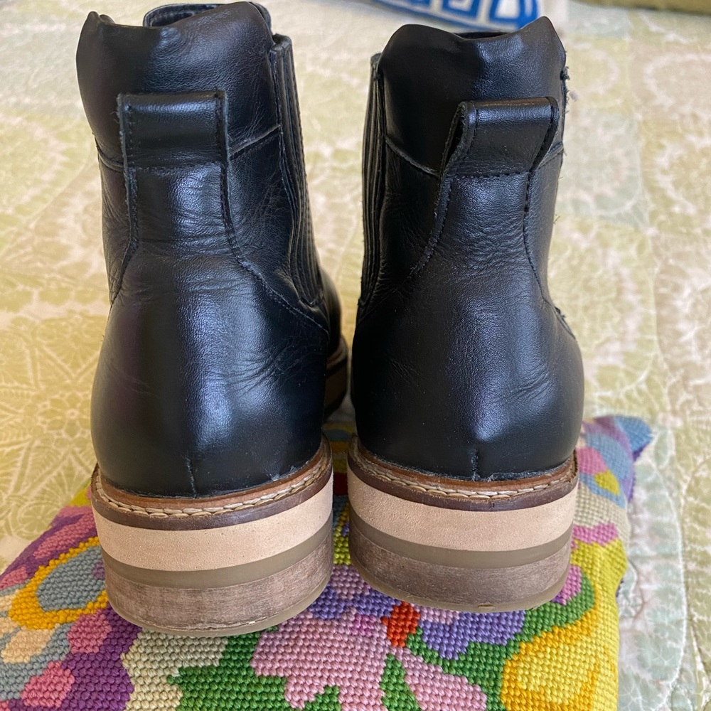 ROOLEE Prince Western Chelsea Ankle
Booties Black Leather Boots size 6 - Picture 13 of 16
